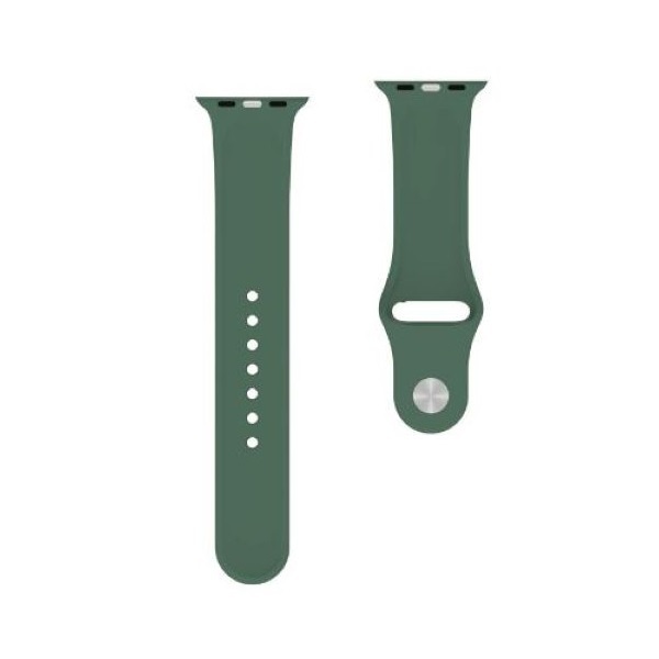 Behello 42/44mm Premium Silicone Strap Green for Apple Watch (Compatible with Apple Watch 42/44/45mm)
