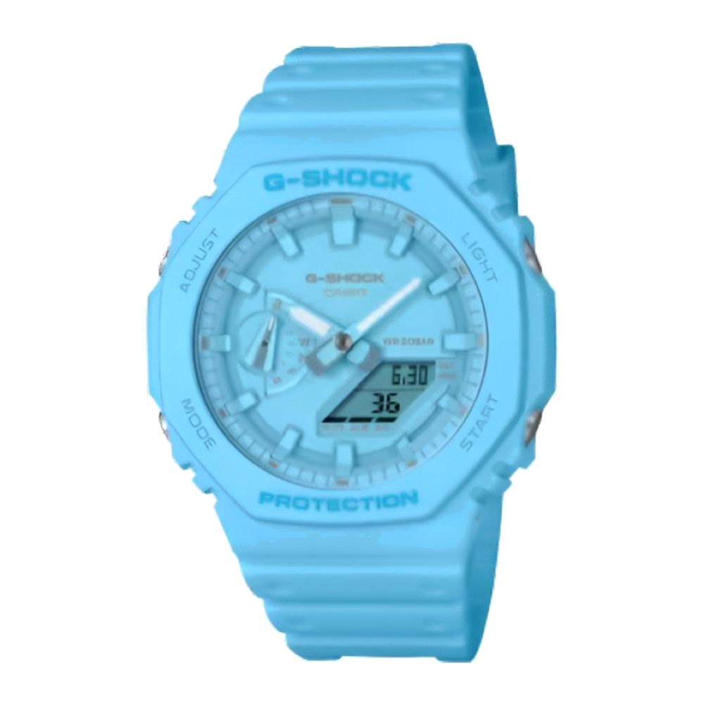 Casio G-Shock Ga-2100-2A2Dr Analog-Digital Men's Watch Blue