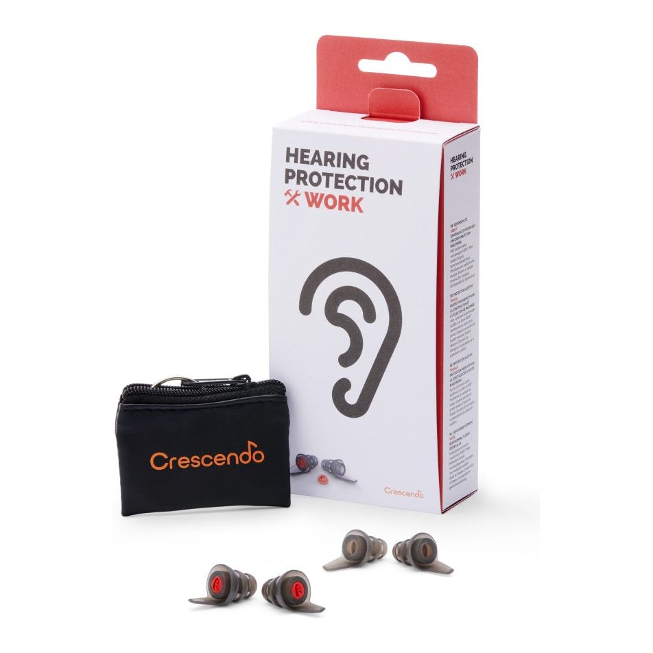 Crescendo Work Hearing Protection Reusable Ear Plugs (Eco Box)