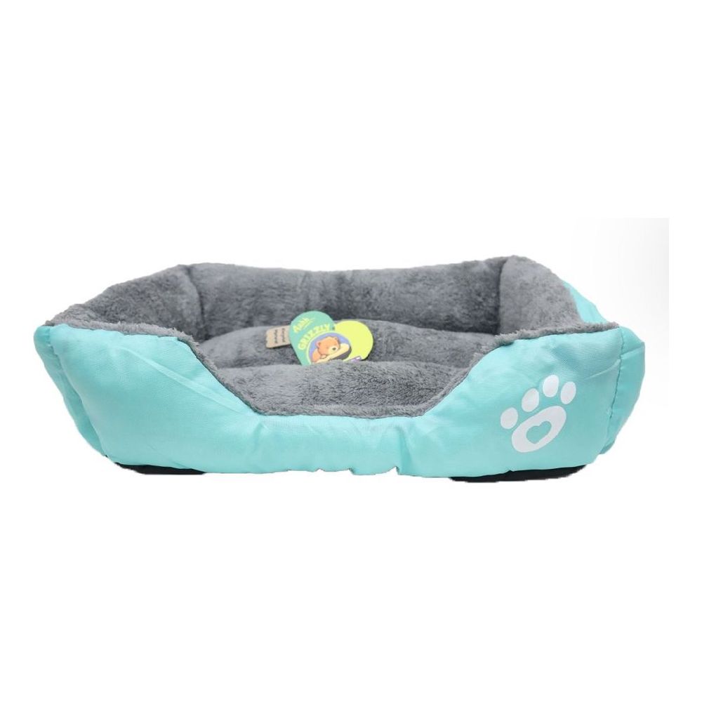 Nutrapet Grizzly Square Dog Bed Green Extra Large - 80 x 60 cm