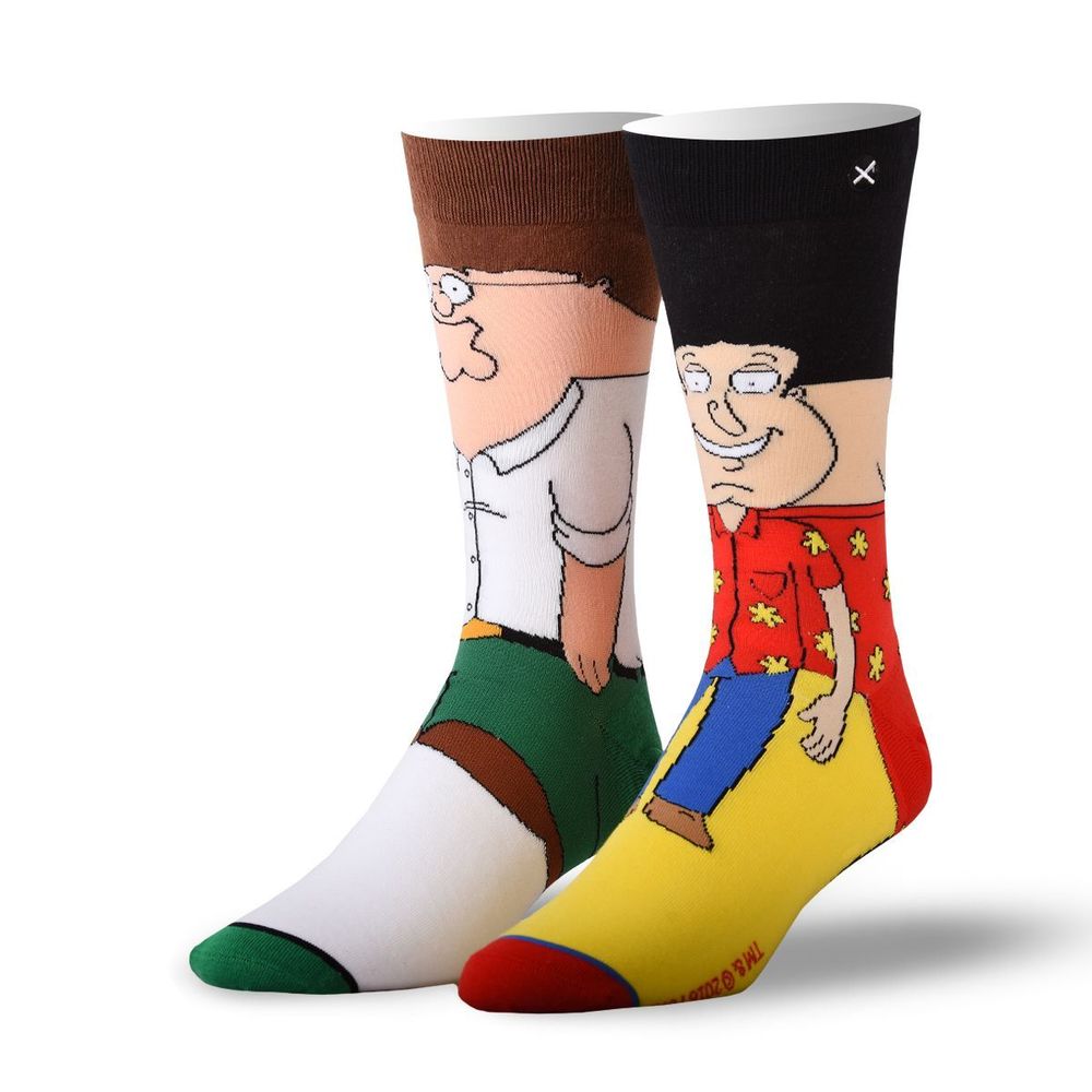 Odd Sox Family Guy Peter & Quagmire Knit Men's Socks (Size 6-13)