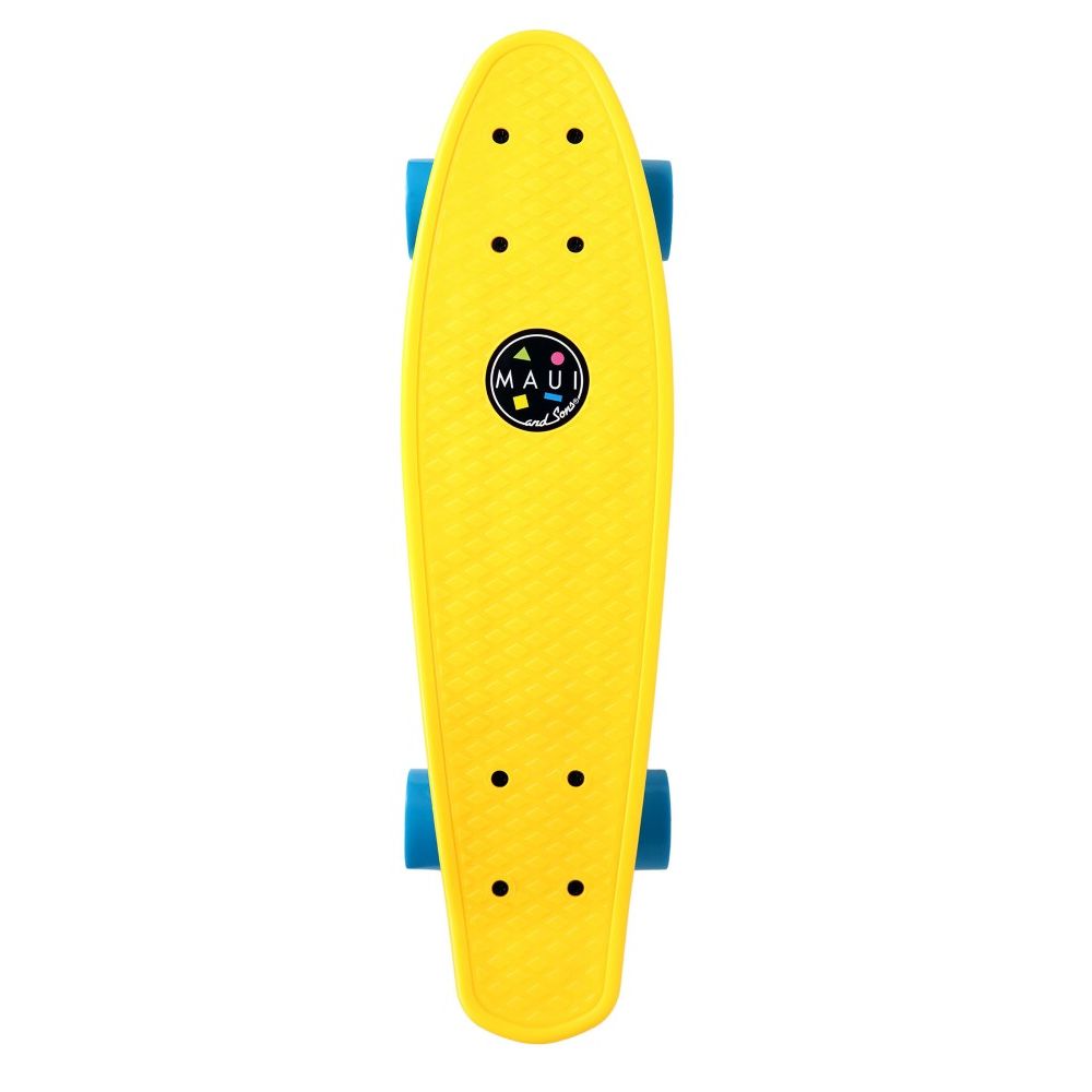 Maui & Sons Cookie Skateboard in Yellow 22-Inch