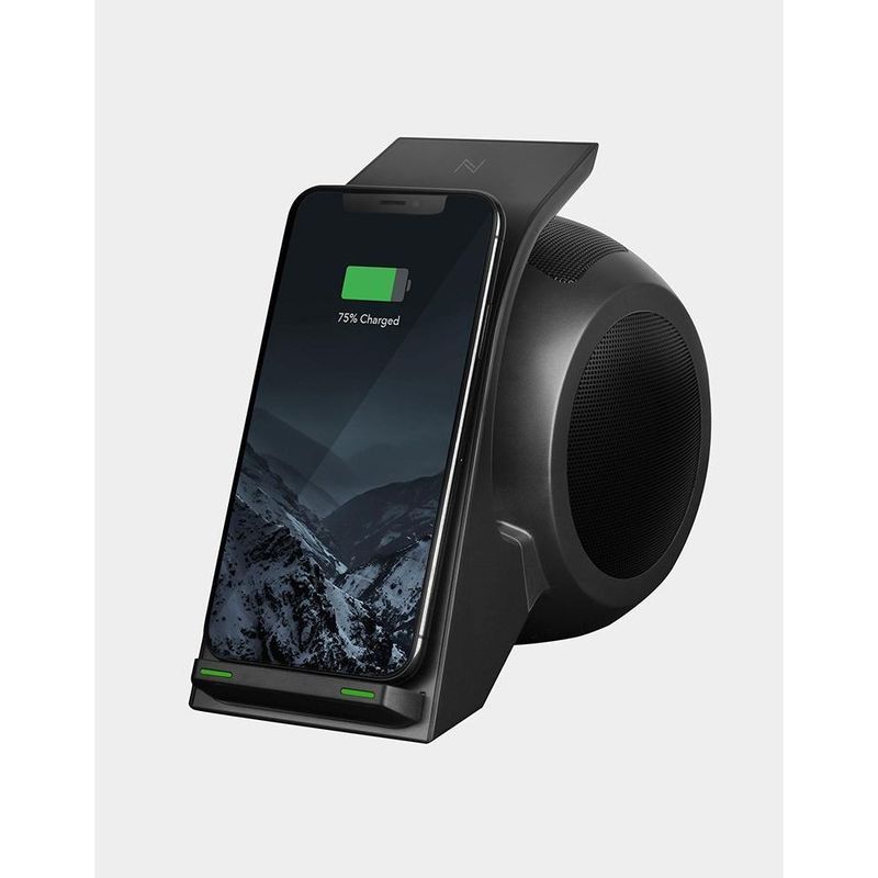 Energea Wimusic Bluetooth Speaker with Wireless Charging Dock 10W Gun Speaker with Charger