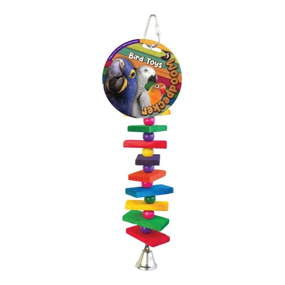 Nutrapet Woodpecker Bird Toy Candy Crush With Bell 28 x 4.5 cm