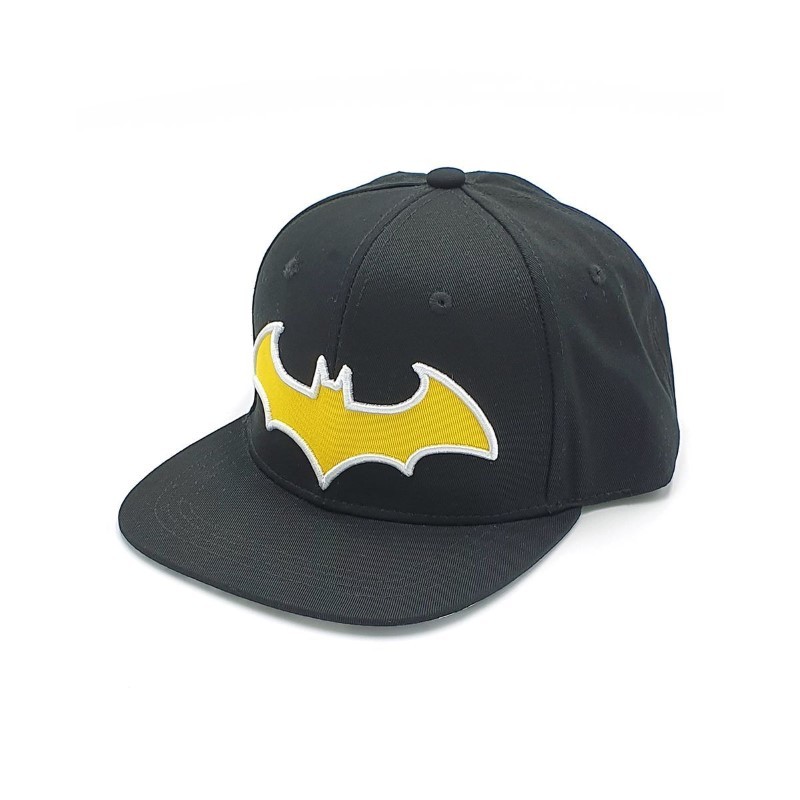 قبعة للأطفال بشعار باتمان كوميك بلون أسود