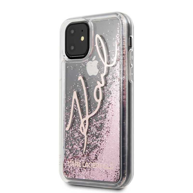 Karl Lagerfeld Iconik TPU Glitter Hard Case Silver for iPhone 11 Pro Max