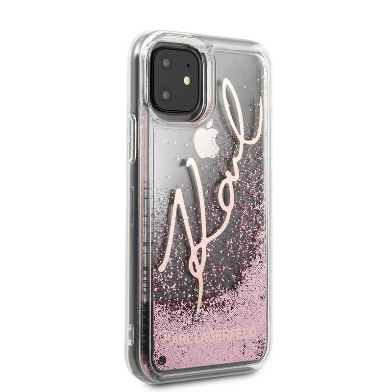 Karl Lagerfeld Iconik TPU Glitter Hard Case Silver for iPhone 11 Pro Max