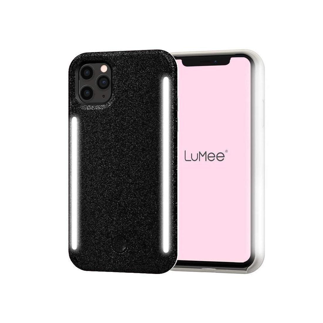 Lumee Duo Case Black Glitter for iPhone 11 Pro Max