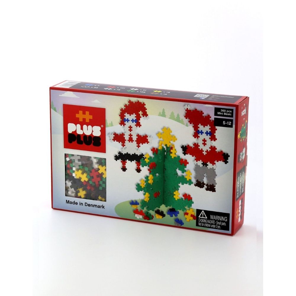 Plus-Plus Mini Basic Christmas Building Blocks (360 Pcs)