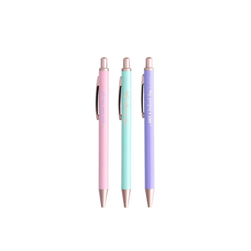 Glitter Collection to Write Down Brilliant Ideas Pens (Set of 3)