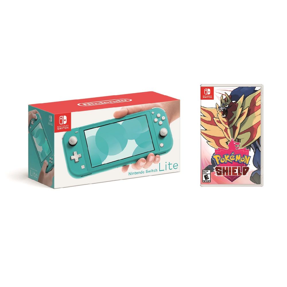 Nintendo Switch Lite Turquoise + Pokemon Shield