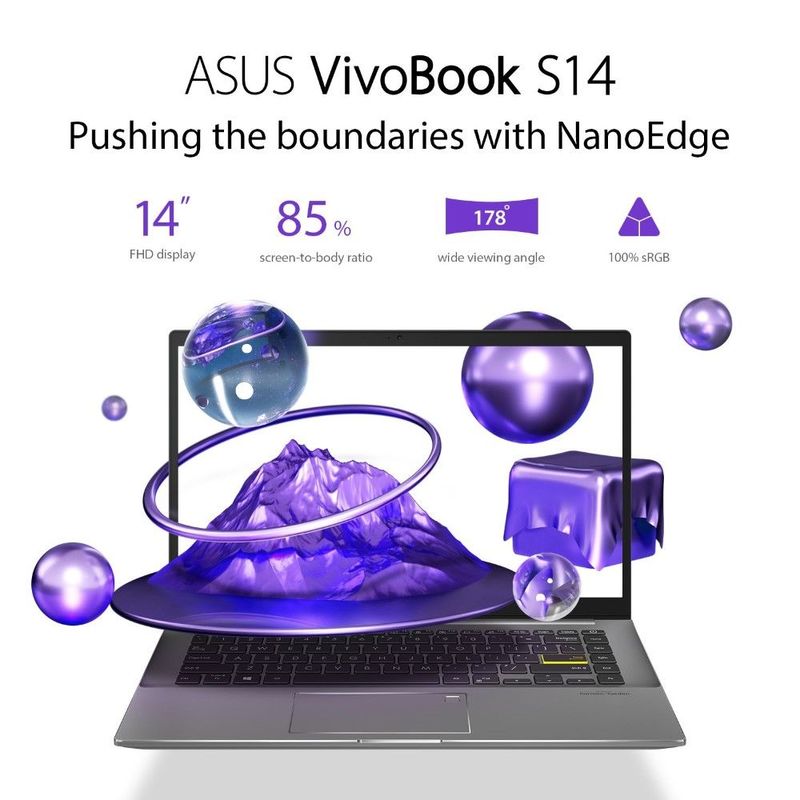 ASUS VivoBook S433FL-EB081T Laptop i7-10510U/8GB/512GB SSD/NVIDIA GeForce MX250 2GB/14 FHD/60Hz/Windows 10 Home/White