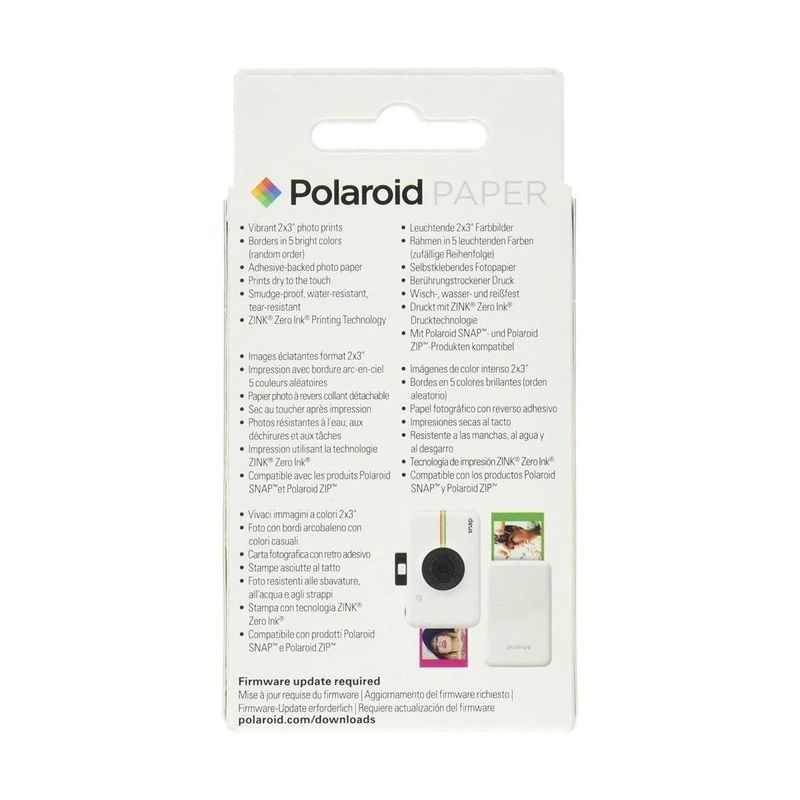 Polaroid Zink Premium Rainbow Frame 2 x 3 inches (20 Pack)