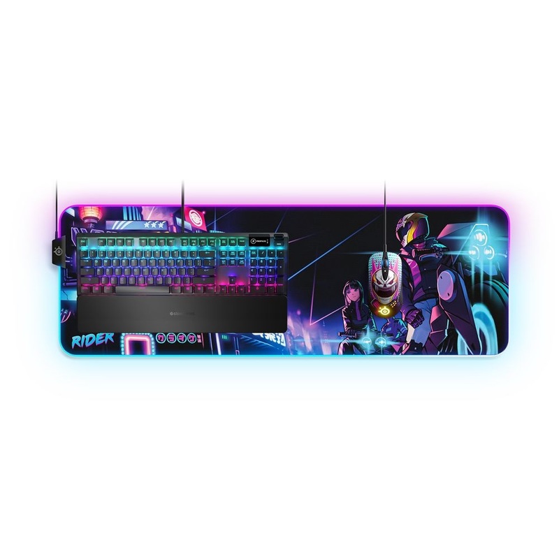 SteelSeries QcK Prism XL Neon Rider Edition Mouse Pad