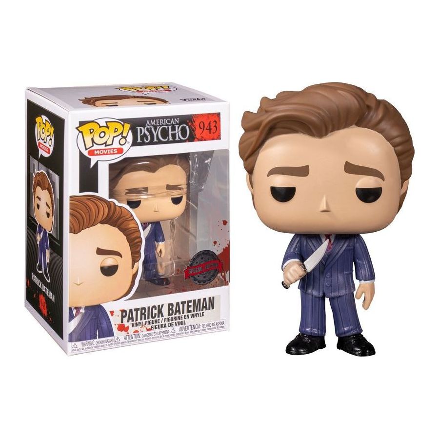 Funko Pop Movies American Psycho- Patrick In Suit with Knife Vinyl Figure