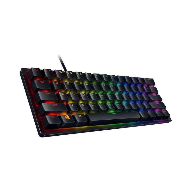 Razer Huntsman Mini 60 Gaming Keyboard  - Clicky Optical Switch Purple - Black (US English)