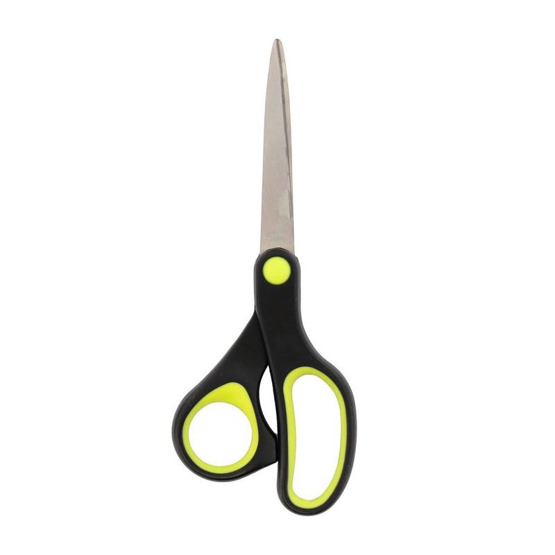 Onyx & Green Scissors 6.75 Inches Pointed Tip with Antimicrobial Comfort Grip