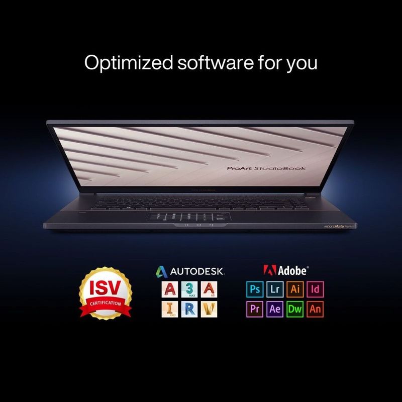 ASUS ProArt Studiobook Pro Laptop W700G1T i7-9750H/32GB/2TB SSD/NVIDIA Quadro T1000 4GB/17-inch Full HD Display/Windows 10/Grey