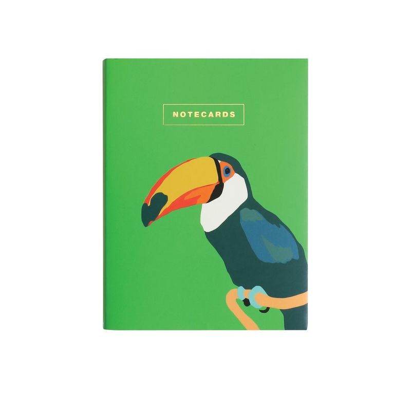 محفظة بطاقات الملاحظات بطبعة طيور (مجموعة من 10 قطع) من Emily Brooks