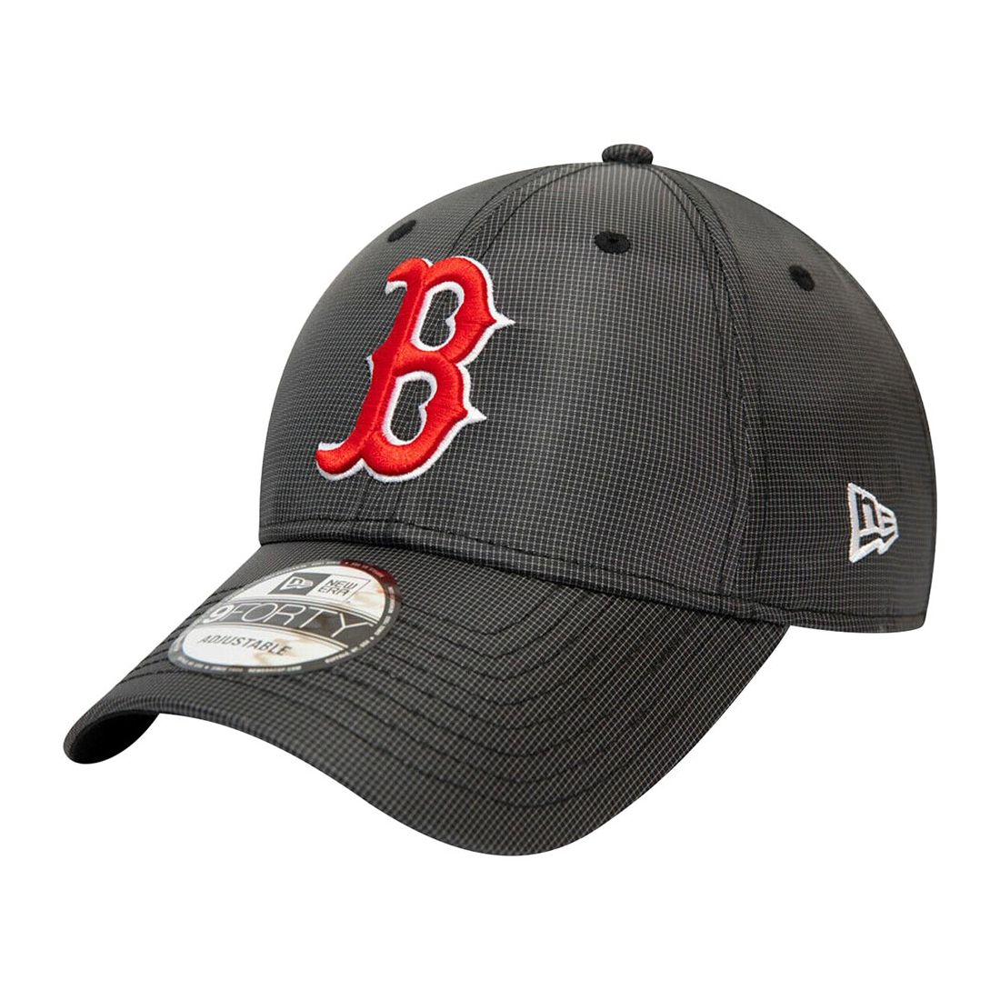 قبعة للرجال تحمل علامة فريق بوسطن ريد سوكس من قماش ريب ستوب من نيو إيرا لون كحلي
