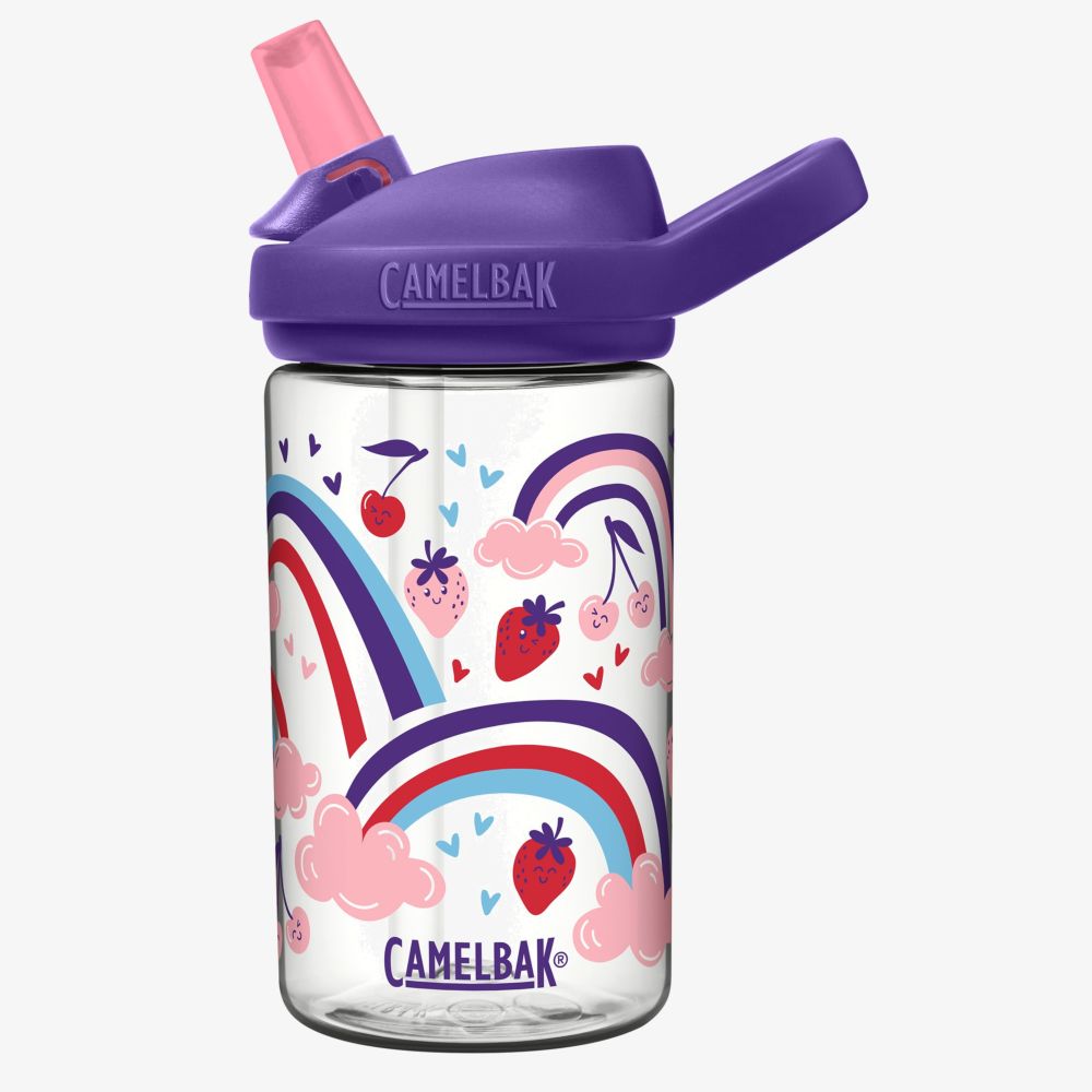 Camelbak Eddy+ Kids Water Bottle 415ml - Berry Rainbow (Back To School) (Limited Edition)