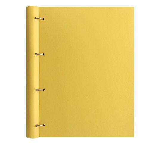 Filofax Classic Pastels A4 Clipbook Lemon Notebook