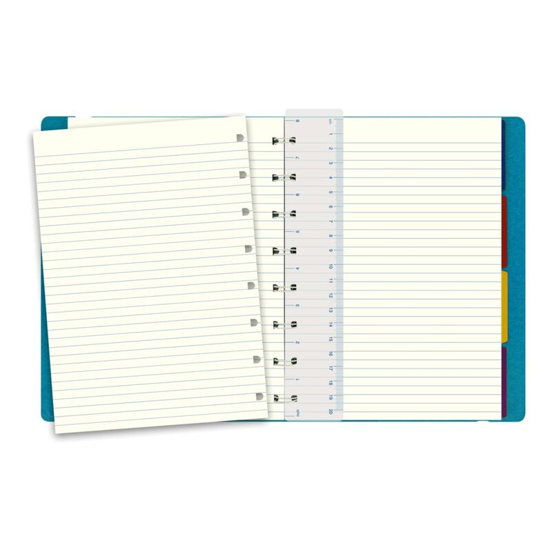 Filofax A5 Notebook Classic Ruled Aqua Notebook
