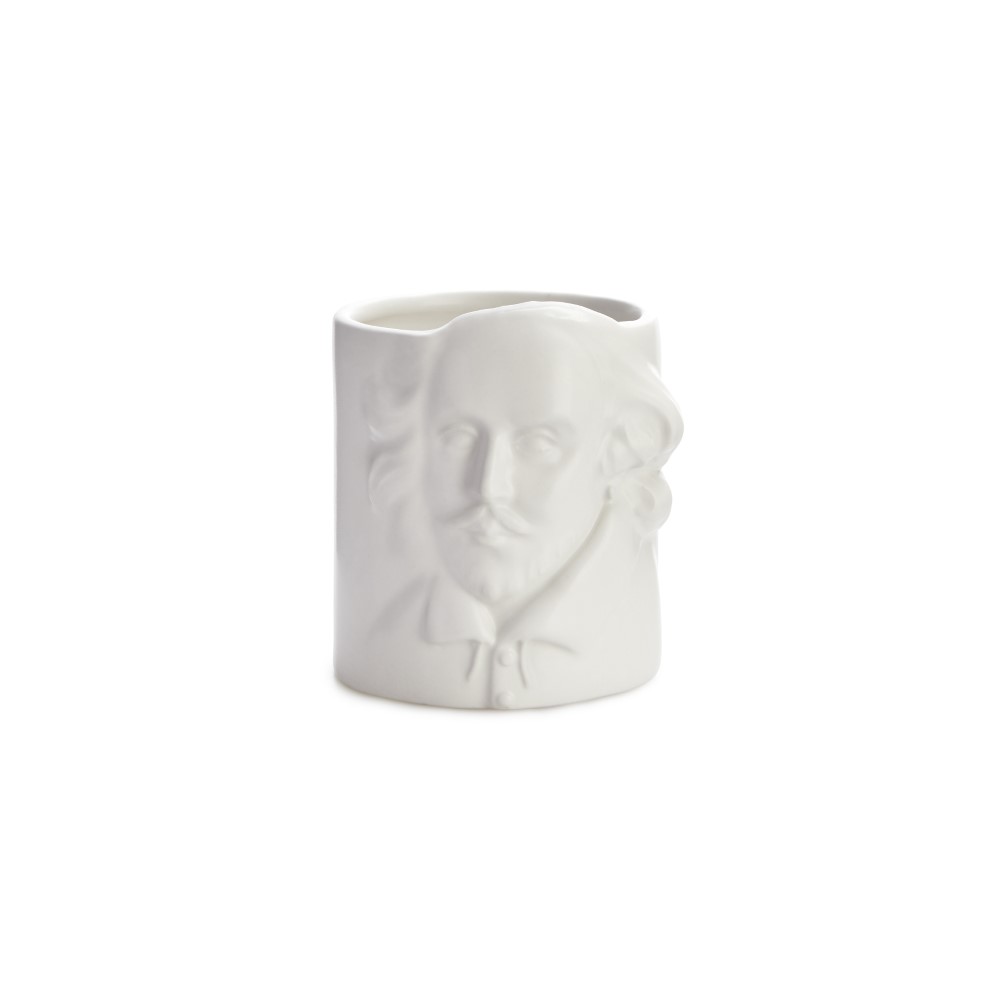 Balvi William Shakespeare White Ceramic Pen Holder