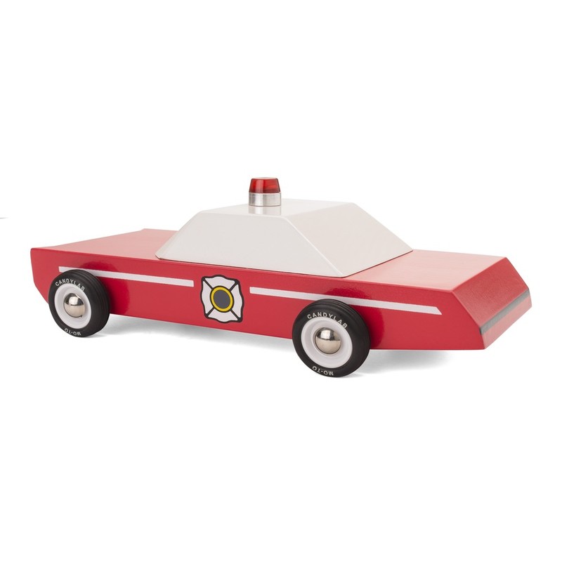 Candylab Americana Fire Chief Wooden Car