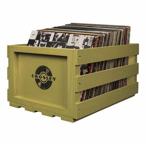 Crosley Record Storage Crate Sage (Holds up to 75 Albums)