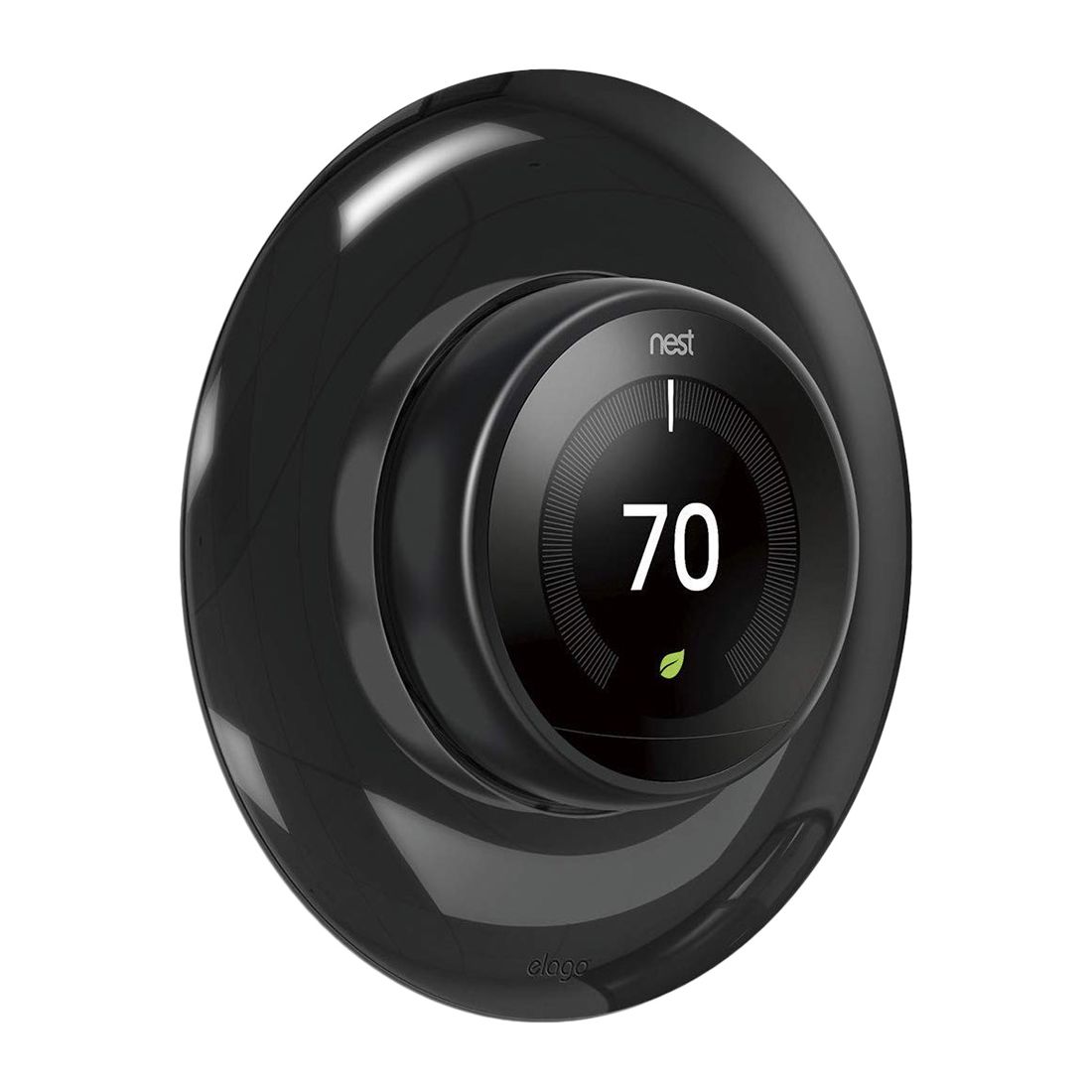 Elago Wall Plate Cover for Nest Thermostats Mirror Black