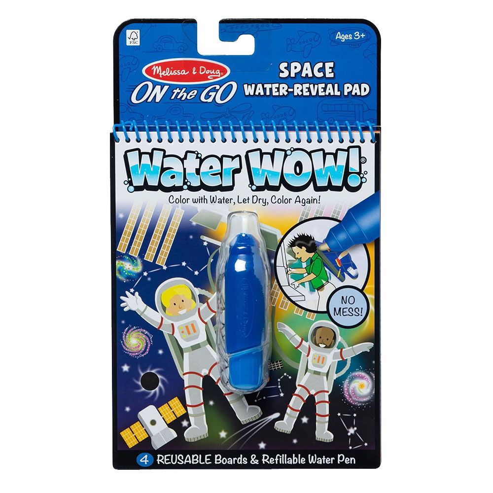 Melissa & Doug On The Go Water Wow Water-Reveal Pad - Space (4 Scenes)