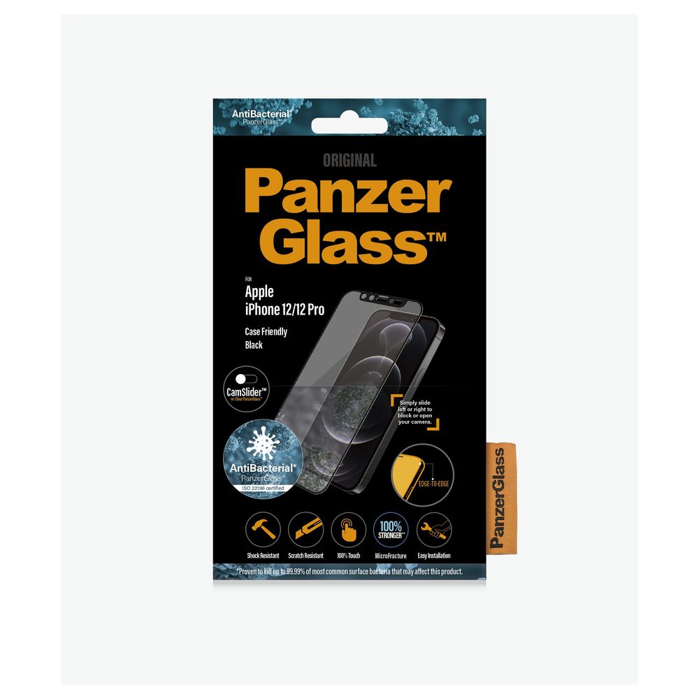 Panzer Glass Cf Camslider Black Frame Clear for iPhone 12 Pro/12