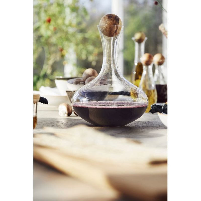 Sagaform Oak Wine Carafe with Oak Stopper