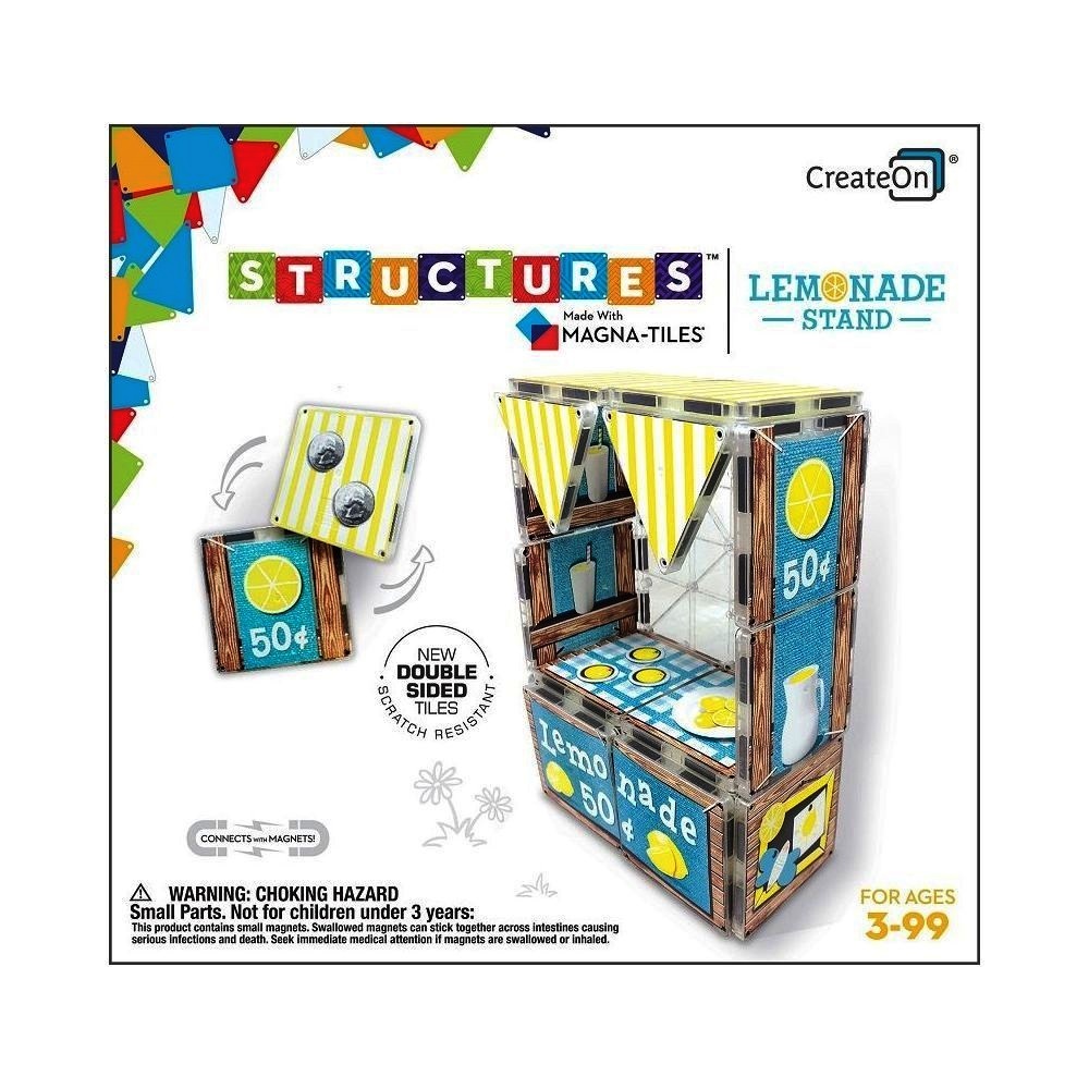 Magna-Tiles Createon Dollars And Cents Lemonade Stand Building Set