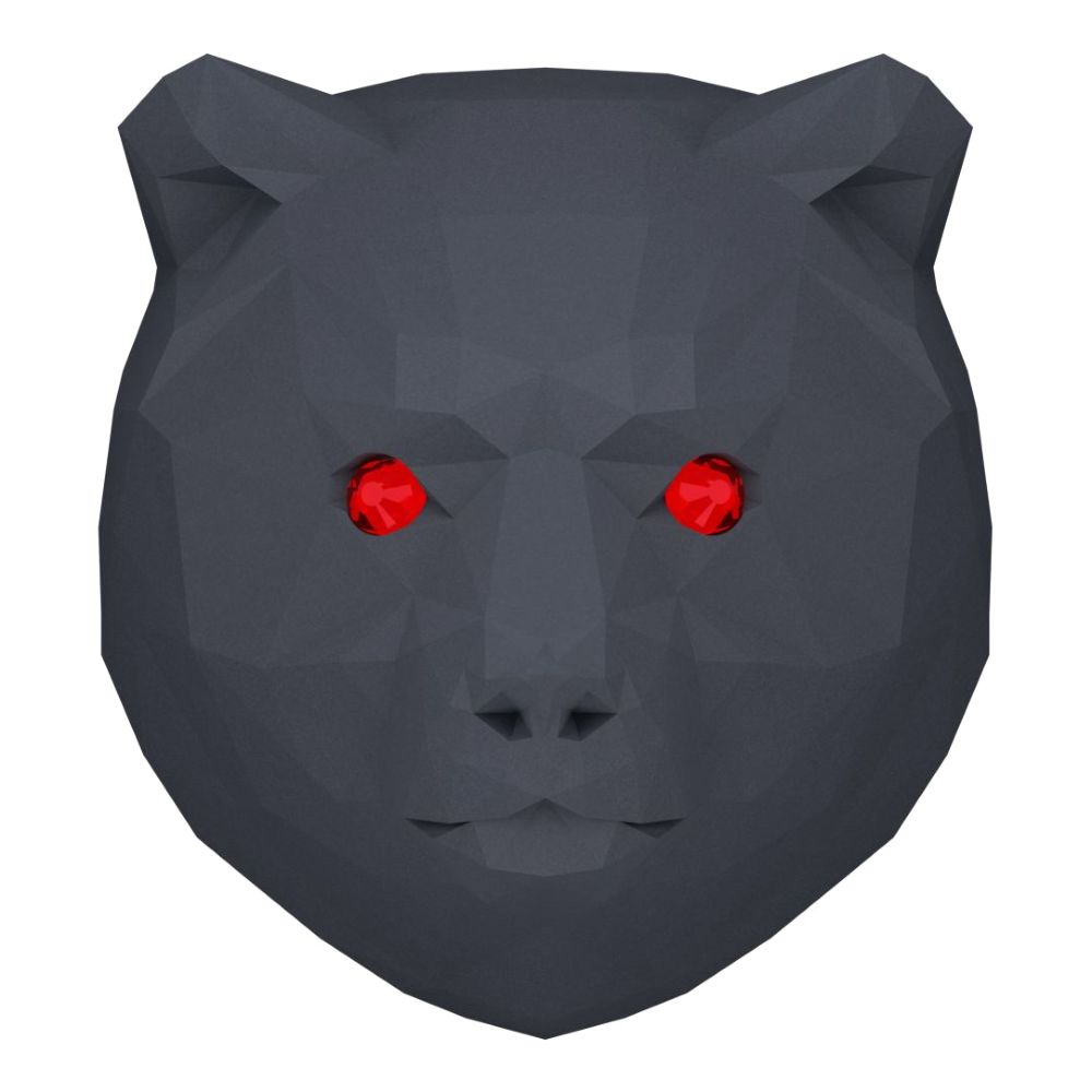 Medori 3D Bear Head Boss Analogous To Hugo Boss - Boss Bottled (No. 6) Ceramic Car Air Freshener For Vent