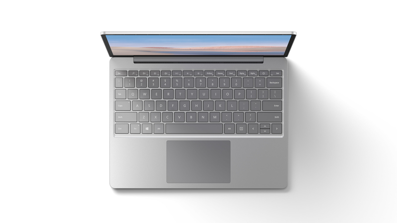 الكمبيوتر المحمول Microsoft Surface Go بالمعالج i5-1035G1/ ذاكرة الوصول العشوائي 8 جيجابايت/محرك الأقراص الصلبة من النوع SSD سعة 128 جيجابايت/بطاقة الرسومات UHD Graphics/ شاشة 12.4 Pixel Sense/ نظام التشغيل Windows 10/بلاتيني