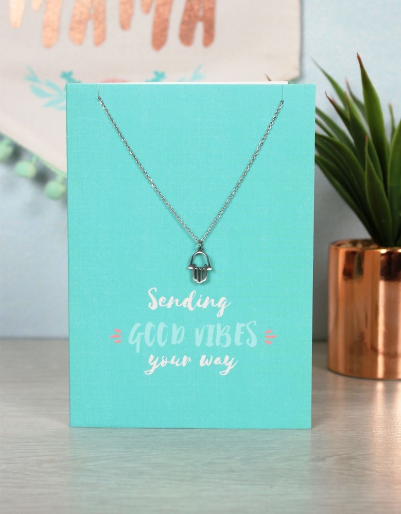 Sending Good Vibes Necklace & Card