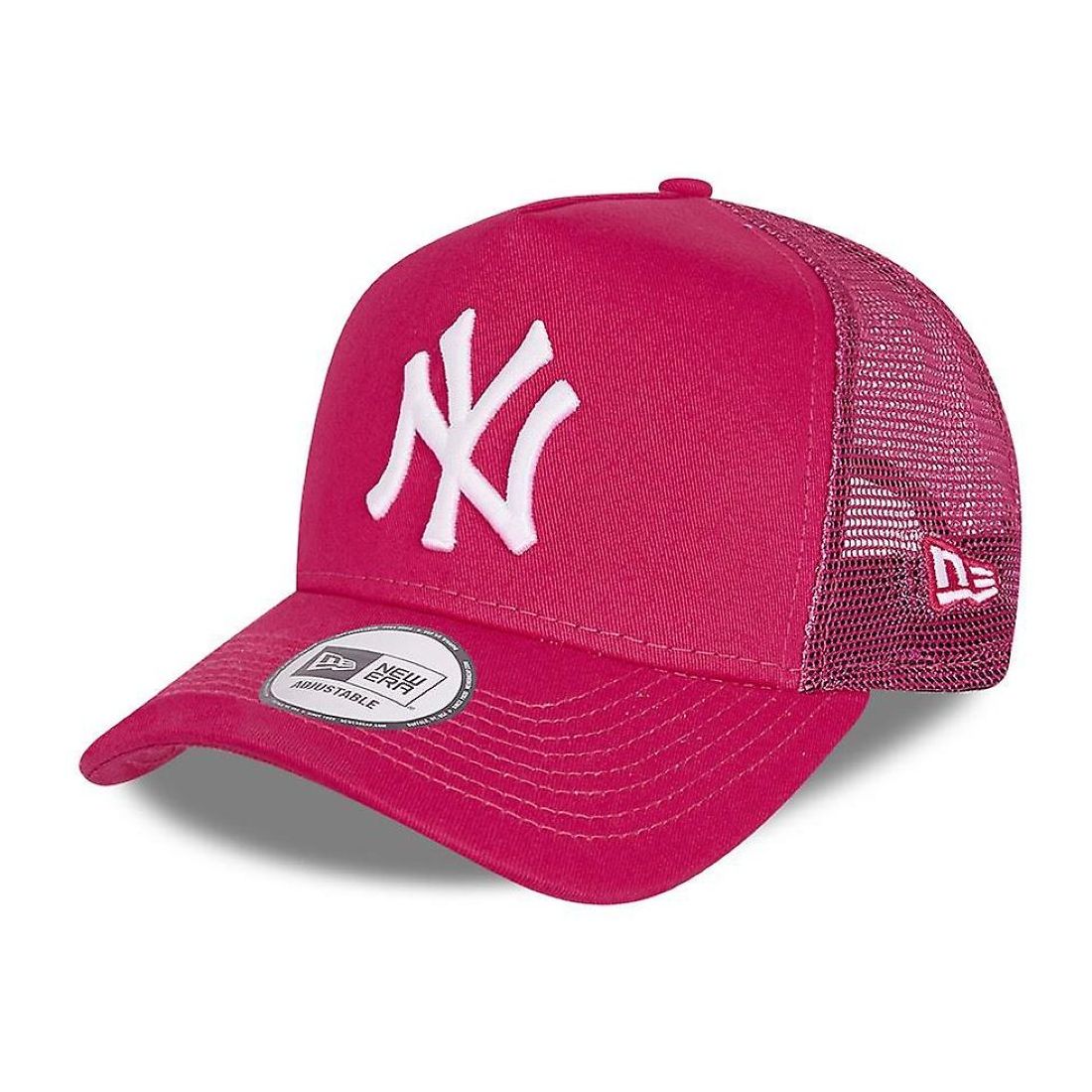 قبعة للأولاد تحمل علامة فريق يانكيز نيويويورك واي تونال ميش تراكر من نيو إيرا لون زهري
