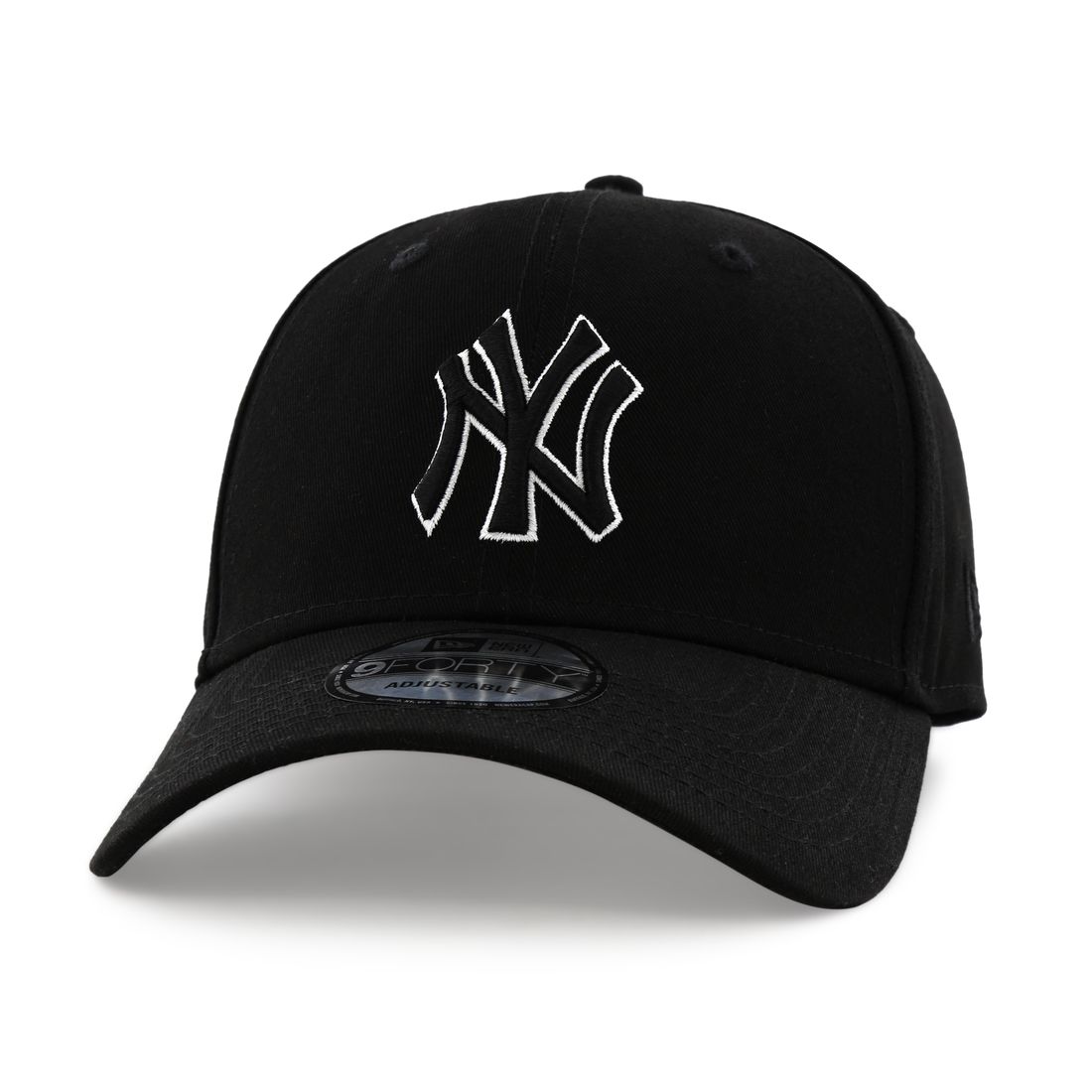قبعة للرجال تحمل علامة فريق نيويورك يانكيز بلاك بيس من نيو إيرا لون أسود
