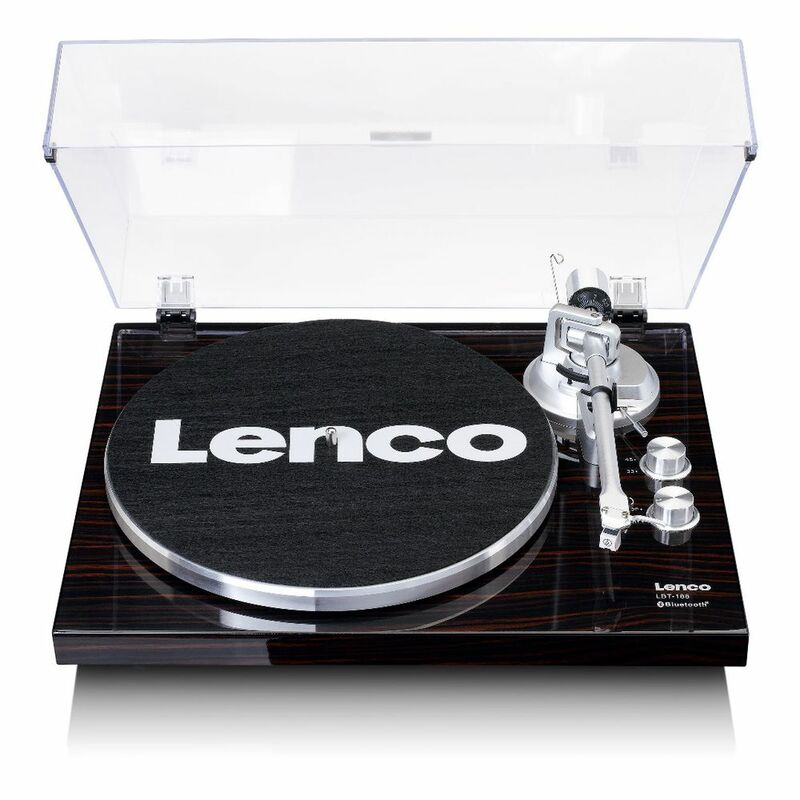 Lenco LBT-188 Bluetooth Belt-Drive Turntable with Built-in Preamp - Walnut