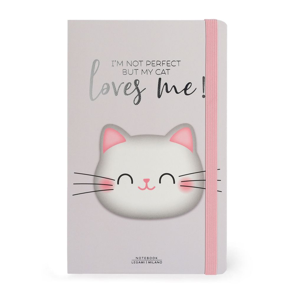 Legami Lined Notebook - Photo Notebook - Medium - Kitty