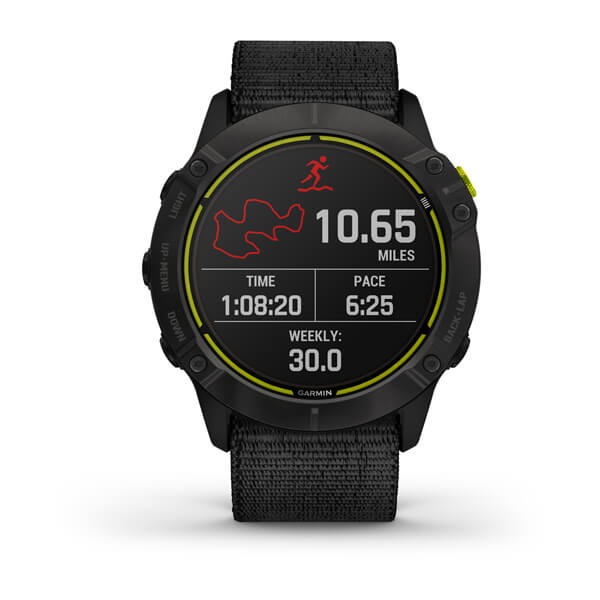 Garmin Enduro Carbon Grey DLC Titanium with Black UltraFit Nylon Strap Smartwatch