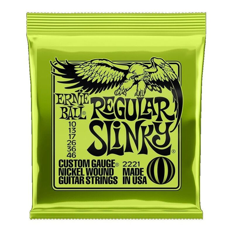 Ernie Ball 2221 Regular Slinky Electric Guitar Strings - Nickel Wound (10-46 Gauge) Ernie Ball 2221 Regular Slinky Electric Guitar Strings - Nickel Wound (10-46 Gauge)