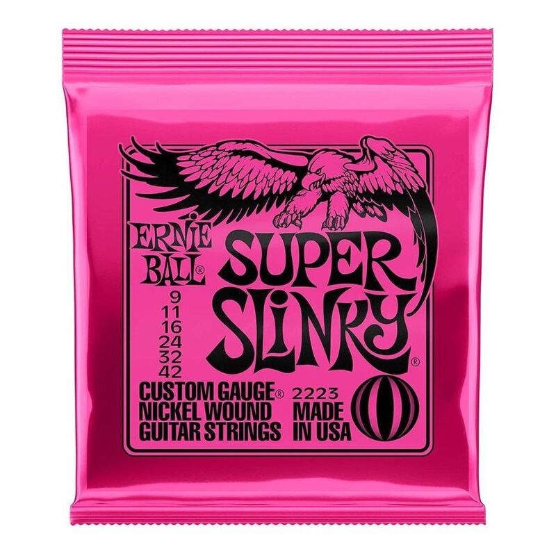 Ernie Ball 2223 Super Slinky Electric Guitar Strings - Nickel Wound (9-42 Gauge)