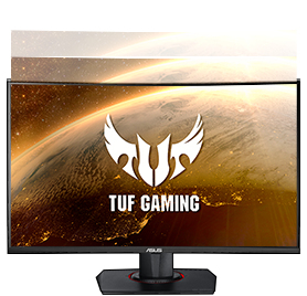شاشة الألعاب ASUS TUF Gaming VG27Wq قياس 27 بوصة بدقة WQHD/ ومعدل التحديث 165 هرتز منحنية