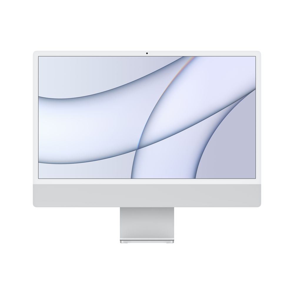 Apple iMac 24-Inch Retina 4.5K Apple M1 Chip with 8-Core CPU/7-Core GPU/8GB/256GB 2 Ports Silver English