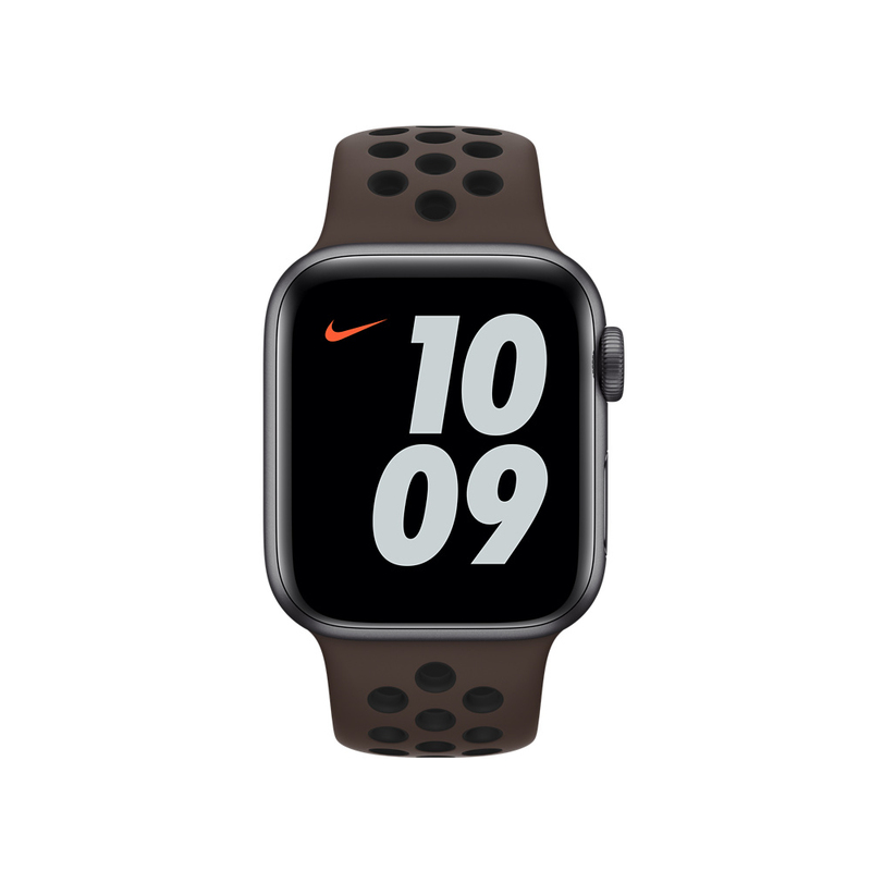 Apple 40mm Ironstone/Black Nike Sport Band Regular (Compatible with Apple Watch 38/40/41mm)