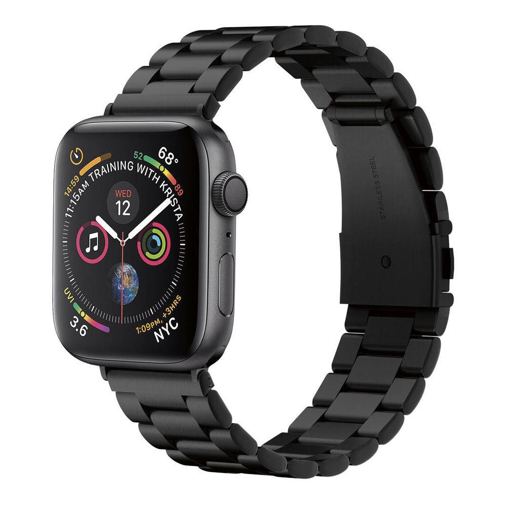 Spigen Modern Fit 44mm/42mm Apple Watch Band Black (Compatible with Apple Watch 42/44/45mm)