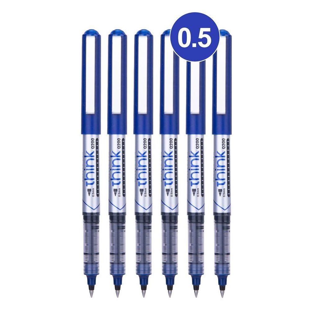 Deli Q200 Roller Pens (6 Pack) EQ20030-6P